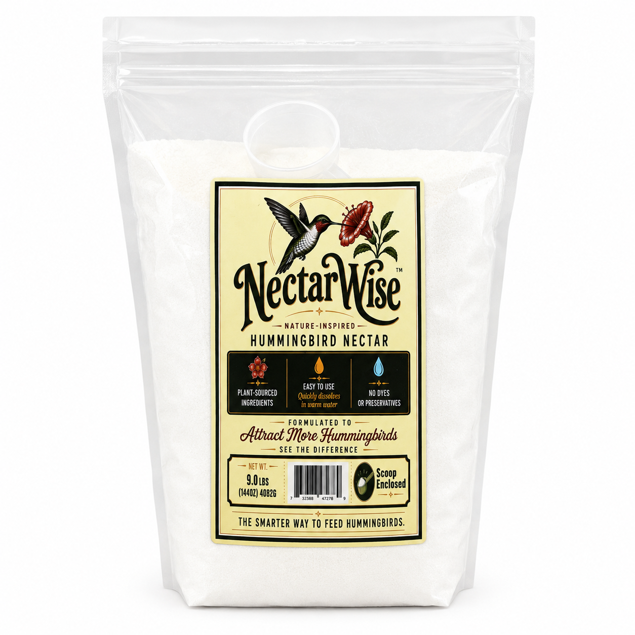 NectarWise™ 9.0 LB hummingbird nectar mix